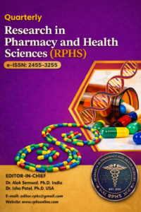 Research in Pharmacy and Health Sciences Journal Cover